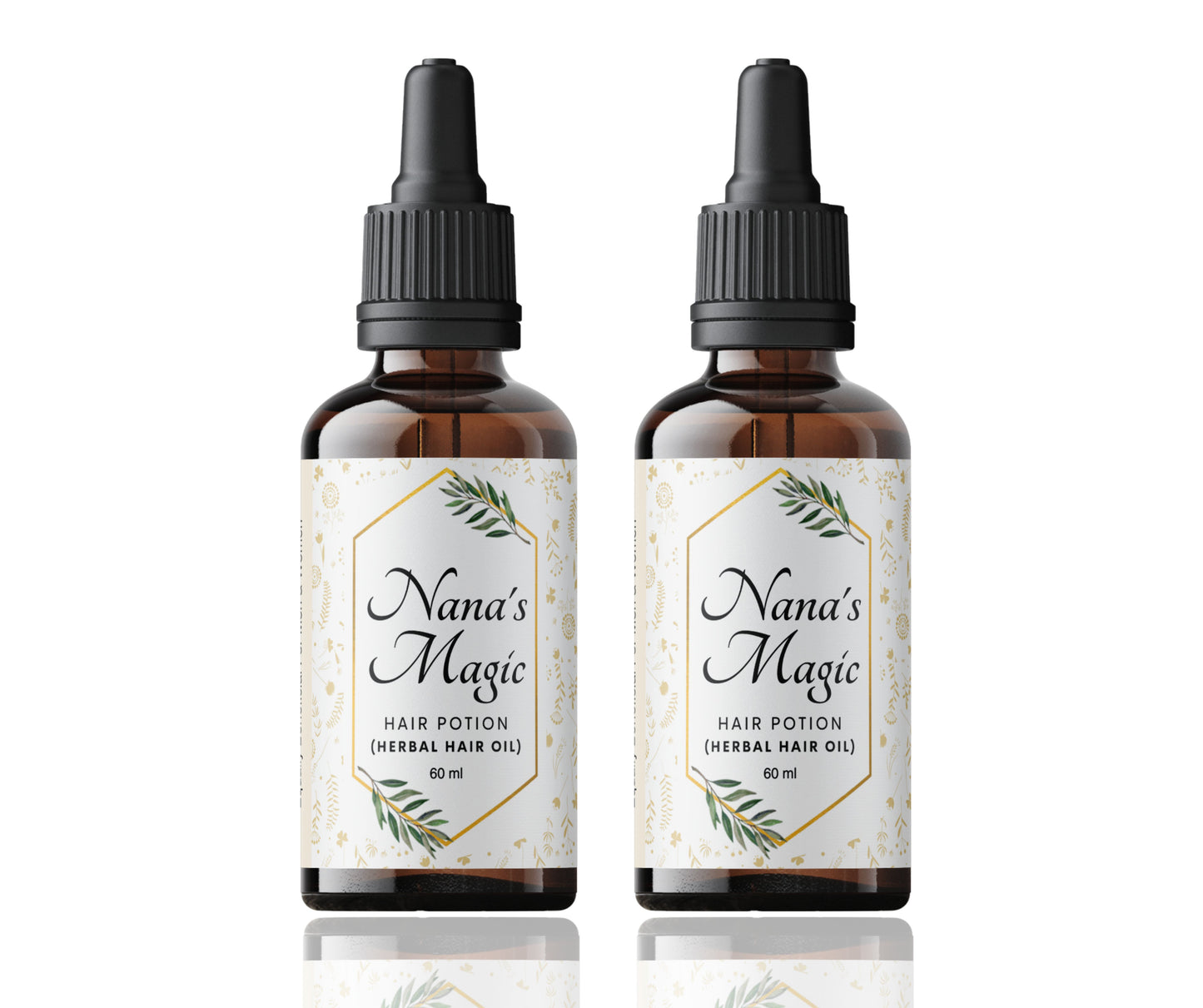 Herbal Hair Oil (Drops of Gold) 120ml - 2 Pack Combo